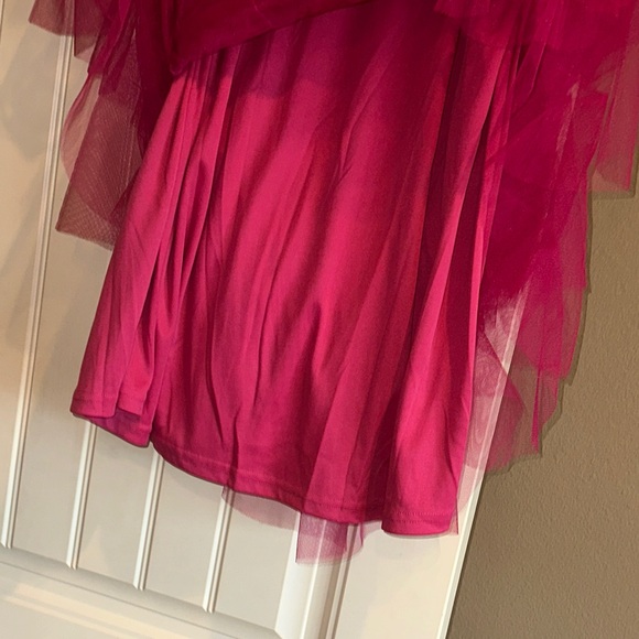 Elegant Fushia Layered Tulle Skirt - nwot - Picture 5 of 6